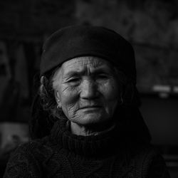 Close-up portrait of senior woman 