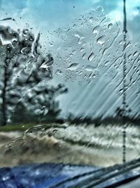 Reflection of clouds in sea