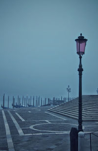 View of street light against sky