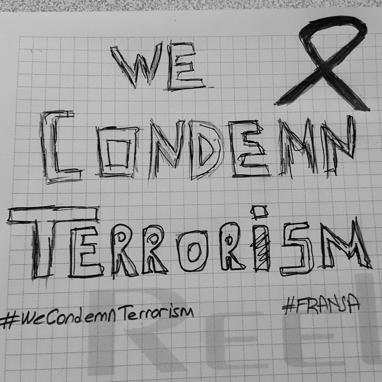 We condemn terrorism