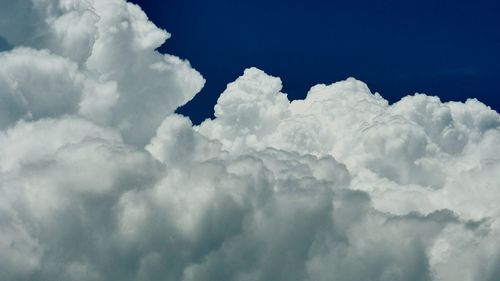 Low angle view of cloudy sky