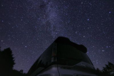 Low angle view of stars in sky