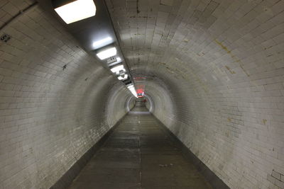 View of subway tunnel