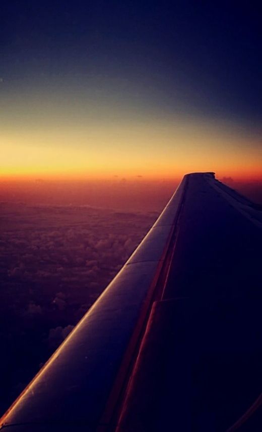 CROPPED IMAGE OF AIRPLANE WING