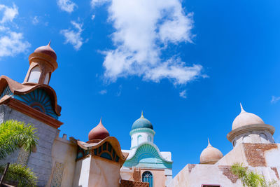 Low angle view of building against sky