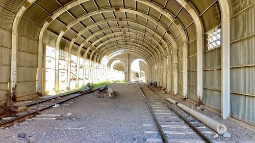 Interior of abandoned mine station.