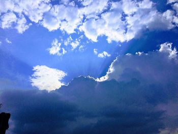 Low angle view of clouds in sky