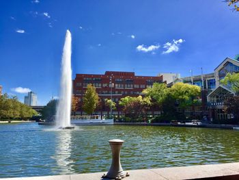 Fountain in city