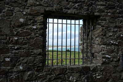 Window on wall of building