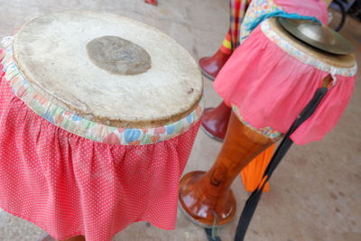 Close-up of drums 