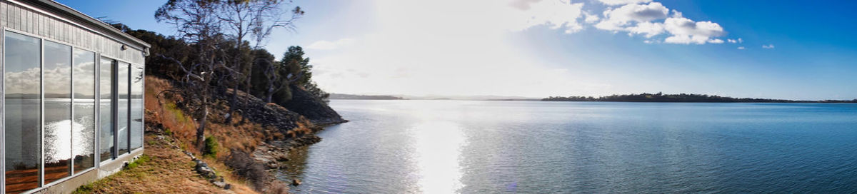 Panoramic shot of sea against sky