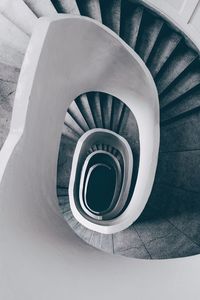 Close-up of spiral staircase