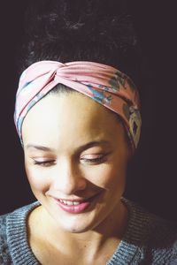 Portrait of a smiling young woman