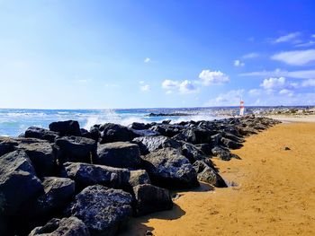 Scenic view of sea against sky