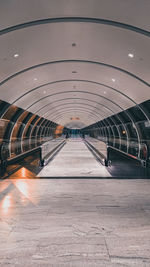 View of empty subway