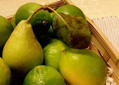 Close-up of green fruits