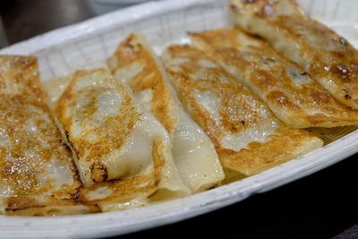 Close-up of served food