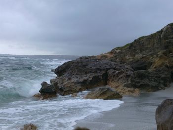 Scenic view of sea against sky