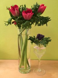 Close-up of flowers in vase