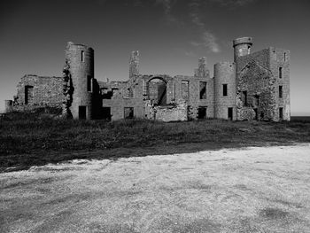 Old ruin against clear sky