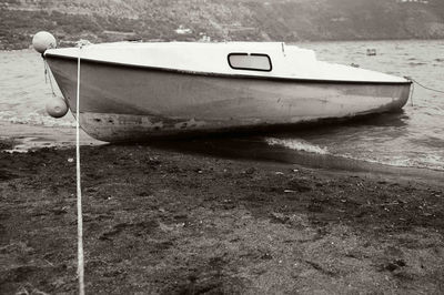 View of boats in water