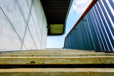 Low angle view of bridge against sky