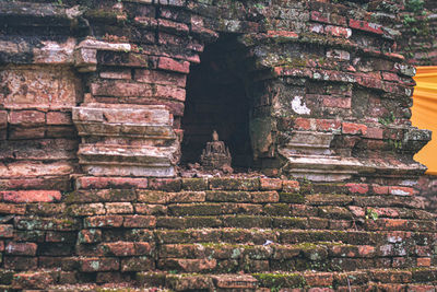 Low angle view of old ruins