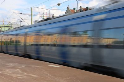 Train on railroad track