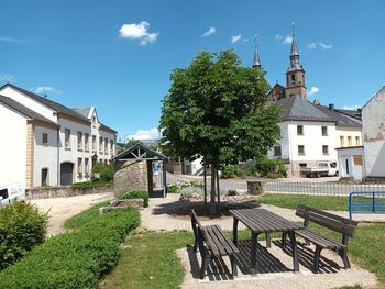 Helfant with church helfanter dom,region obermosel, rhineland-palatinate, landkreis trier-saarburg.
