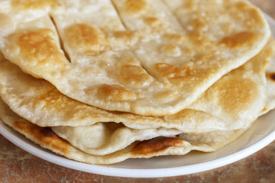 Close-up of bread on plate