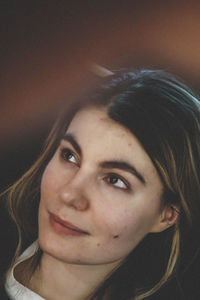 Close-up portrait of young woman