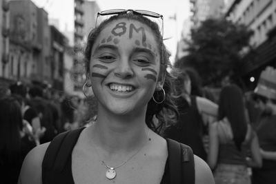 Portrait of smiling young woman