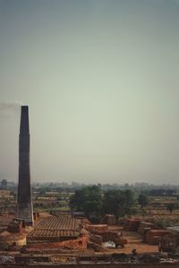 View of historic building against clear sky