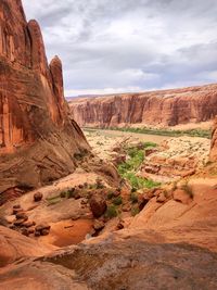 View of rock formations