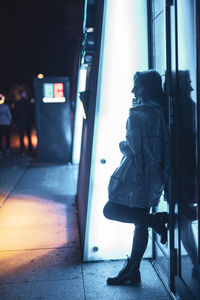 People walking on sidewalk