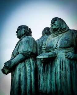 Low angle view of statue