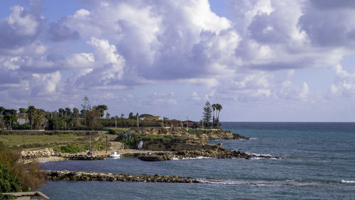 Scenic view of sea against sky