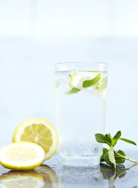 Close-up of fresh drink