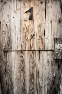 Close-up of wooden plank