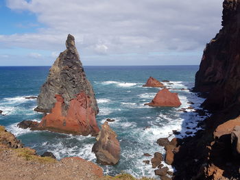 Scenic view of sea against sky