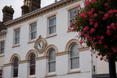 Low angle view of building against sky