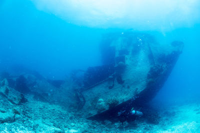 Shipwreck underwater