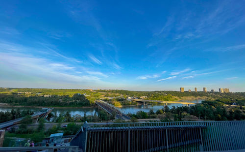 View of edmonton from the funicular