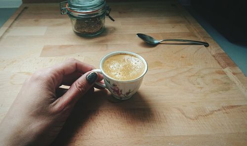 Close-up of coffee cup