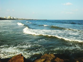 Scenic view of sea against sky