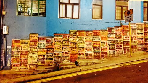 Full frame shot of building by street