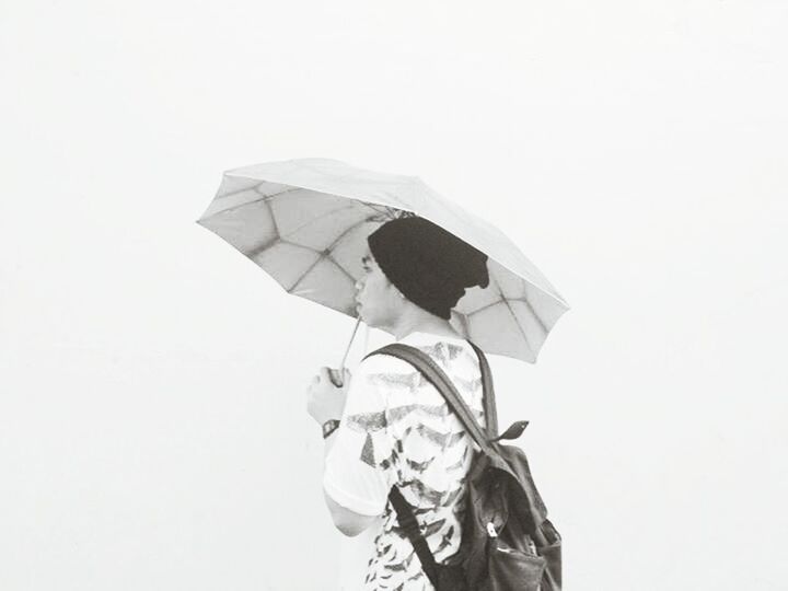 copy space, white background, studio shot, clear sky, low angle view, art and craft, art, creativity, single object, still life, cut out, close-up, no people, sculpture, shape, umbrella, white color, day, outdoors, leaf