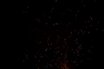 Defocused image of firework display at night