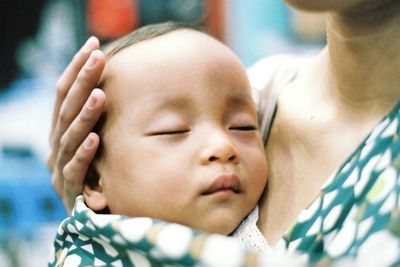 Close-up portrait of baby boy