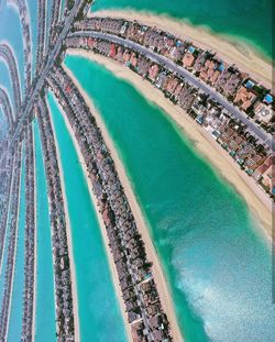 High angle view of swimming pool